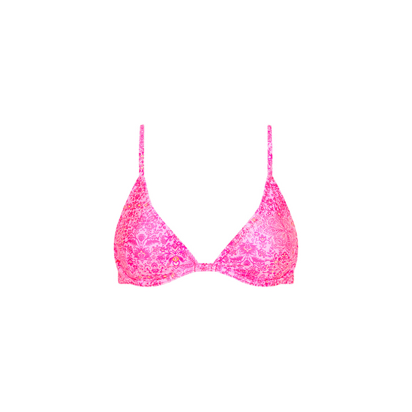 Underwire Triangle B-C Cup Bikini Top - Rose Quartz