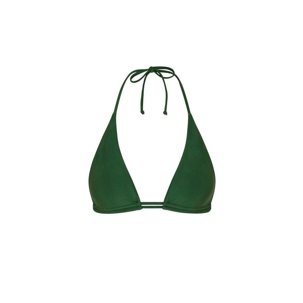Haut de bikini ruché double avec col licou - Jaded Juniper