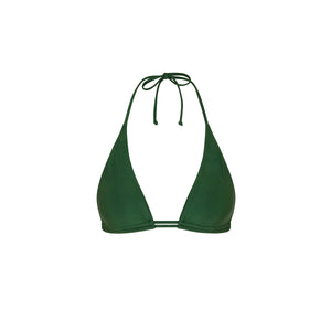 Haut de bikini ruché double avec col licou - Jaded Juniper