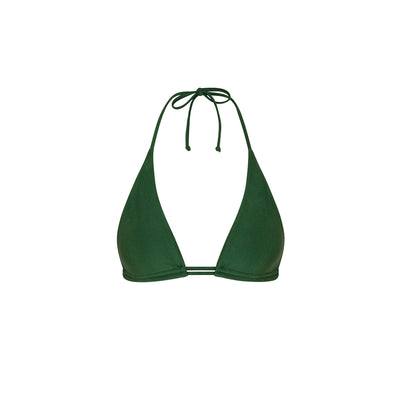 Haut de bikini ruché double avec col licou - Jaded Juniper