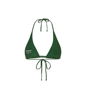 Haut de bikini ruché double avec col licou - Jaded Juniper