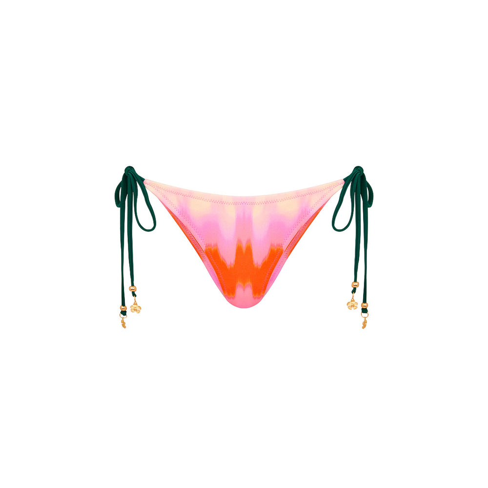 Full Coverage Tie Bikini Bottom - Strawberry Vanilla
