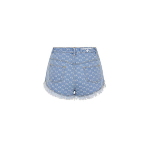 Jeansshorts mit Fransen – Darling Denim