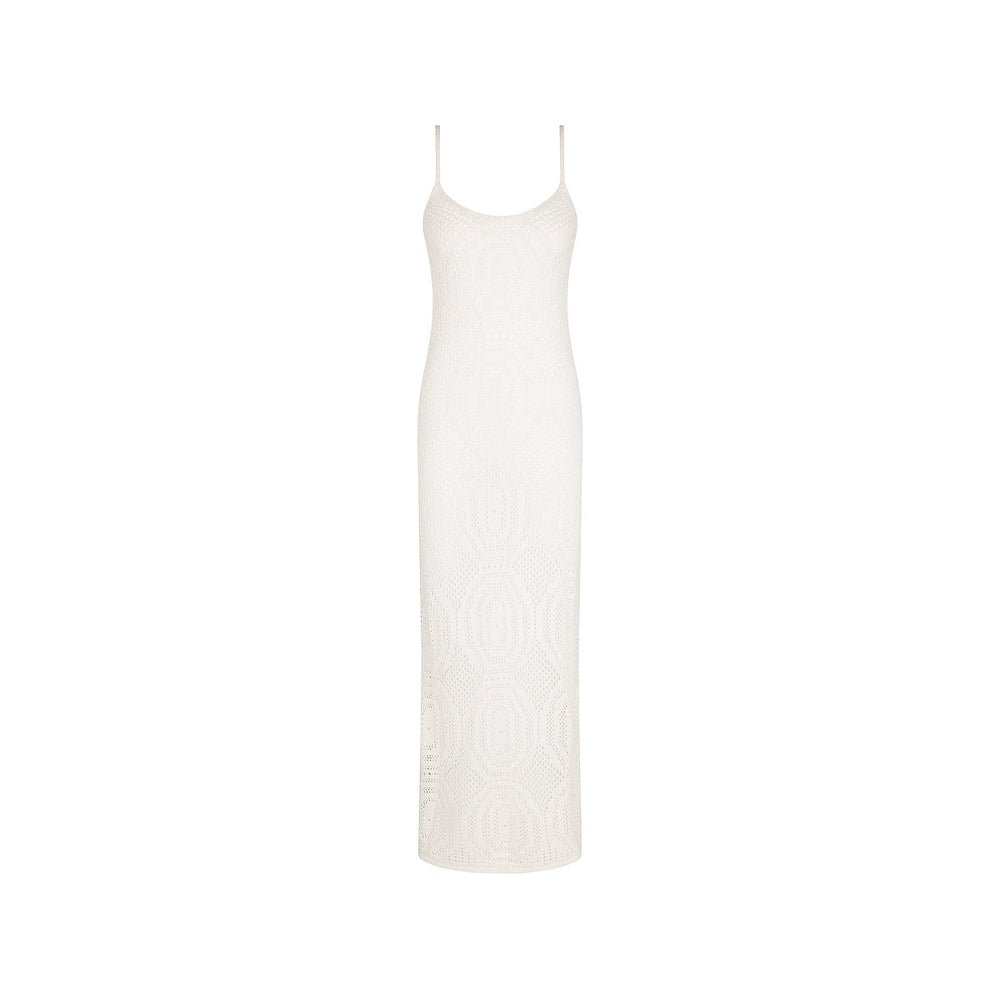 Crochet Lace Knit Maxi Dress