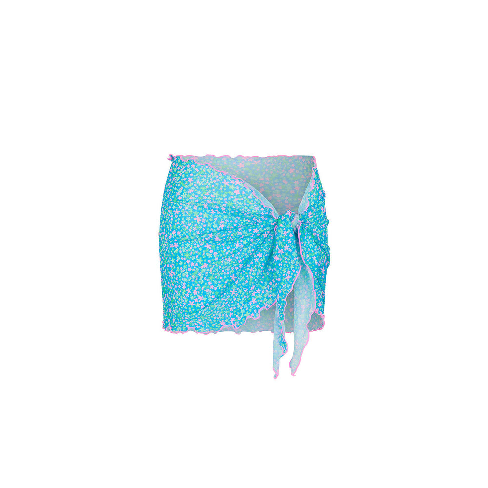 Mini Mesh Polyester Stretch Sarong - Ocean Kisses