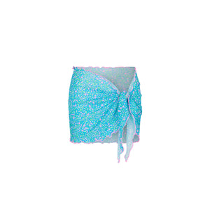 Mini Mesh Polyester Stretch Sarong - Ocean Kisses