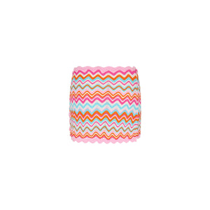 Essentieller Strick-Sarong – Sonnenuntergangswelle