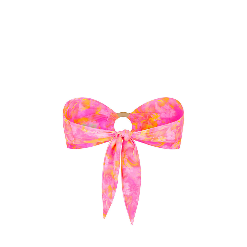 Strapless Bandeau Bikini Top - Petal Pop