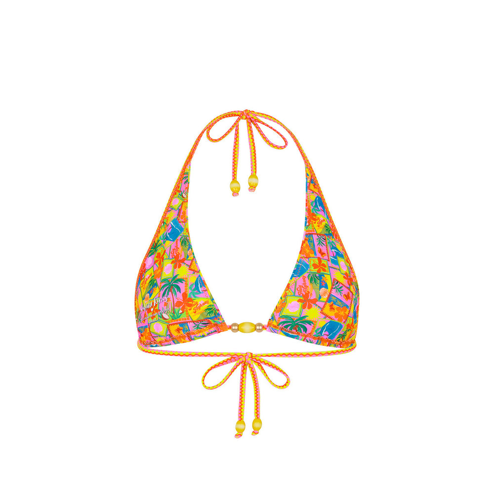 Bind Tie Halter Bikini Top - Sunshine Snaps