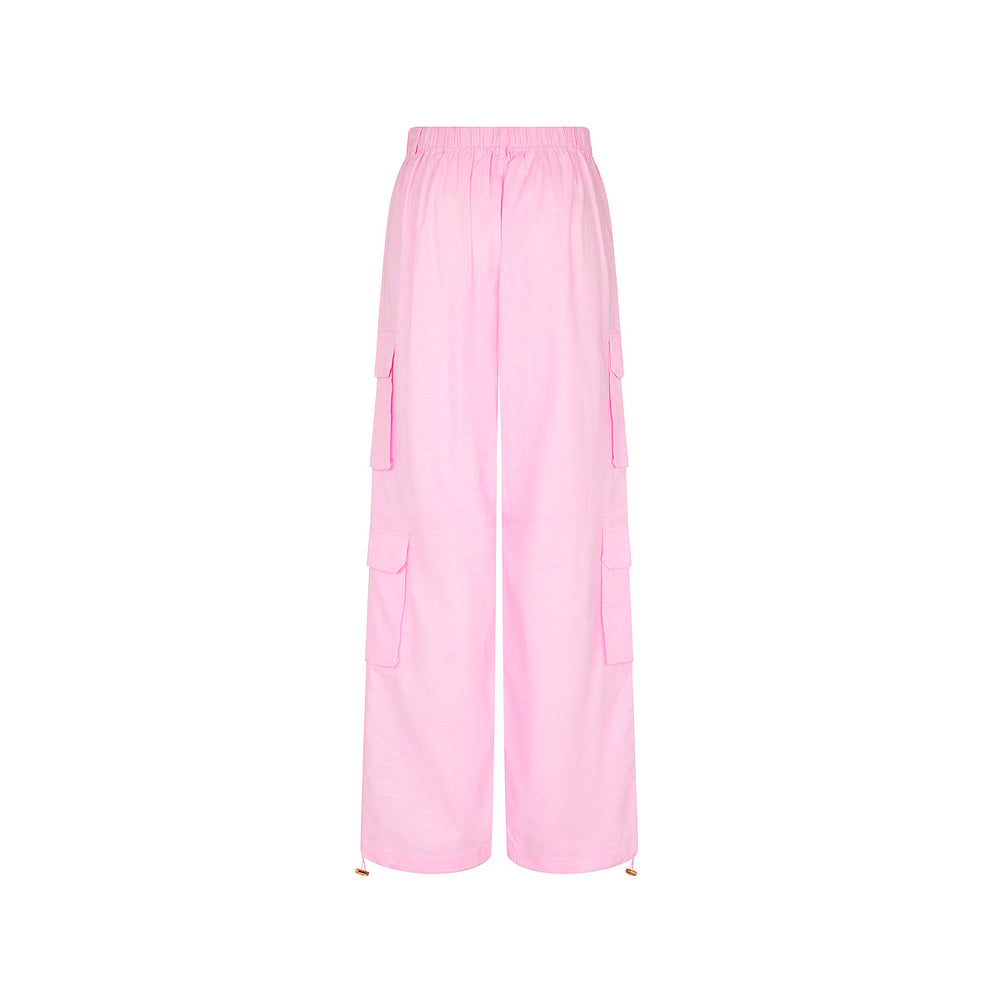 Relaxed Cargo Pants - Pocket Pink