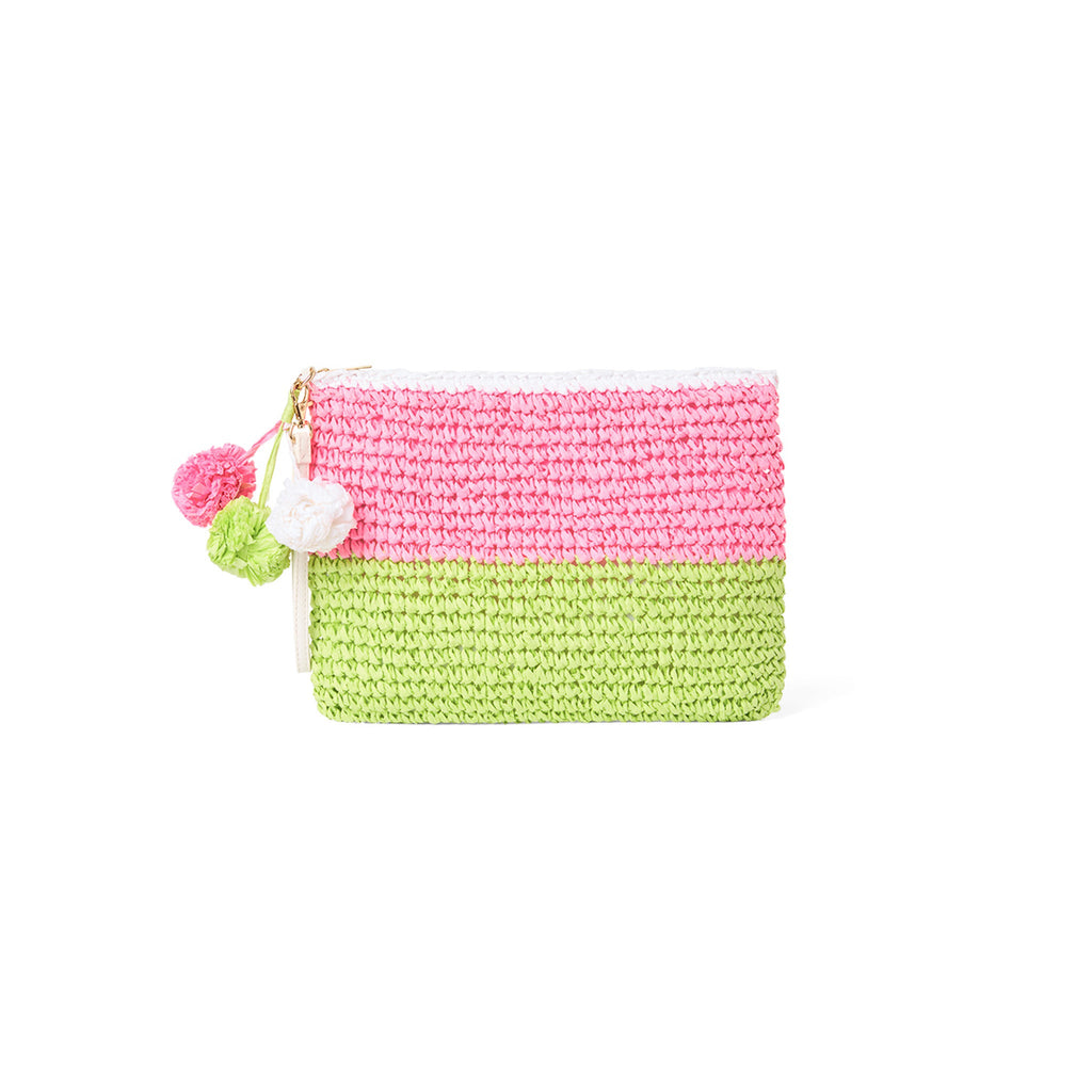 Straw Raffia Pouch - Happy Horizon