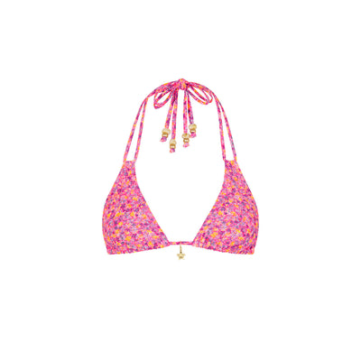 Halter Bralette Bikini Top - Gelato Bloom