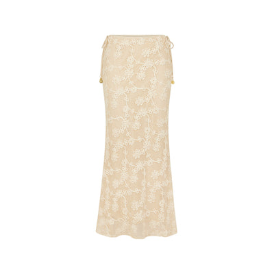 Lace Tie Side Maxi Skirt - Sweet Nothings