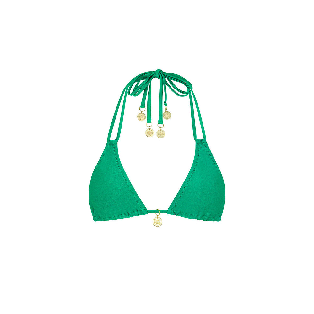 Neckholder-Bralette-Bikinioberteil – Island Lush