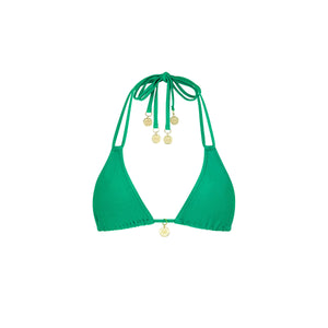 Neckholder-Bralette-Bikinioberteil – Island Lush