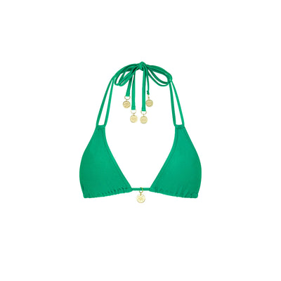 Neckholder-Bralette-Bikinioberteil – Island Lush