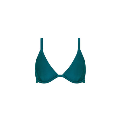 Underwire Triangle D+ Cup Bikini Top - Laguna Haze