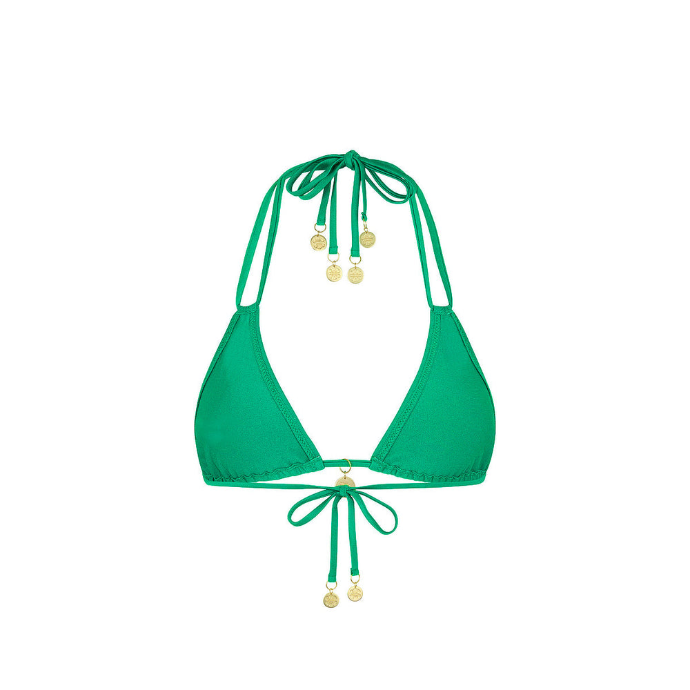 Neckholder-Bralette-Bikinioberteil – Island Lush
