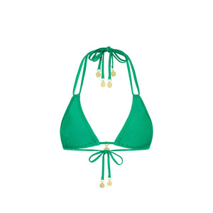 Neckholder-Bralette-Bikinioberteil – Island Lush