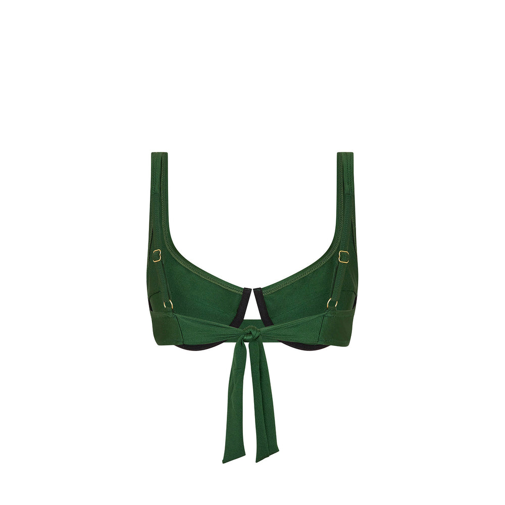 Haut de bikini armatures à nouer au dos - Jaded Juniper