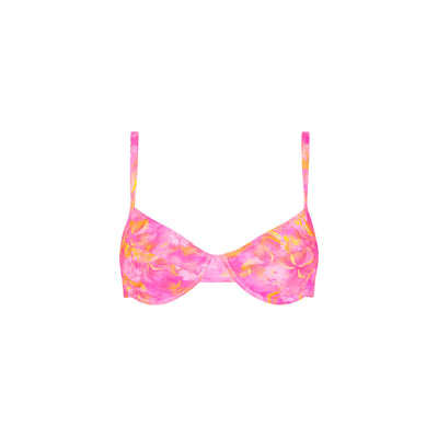 Ditzy Underwire Bra Bikini Top - Petal Pop