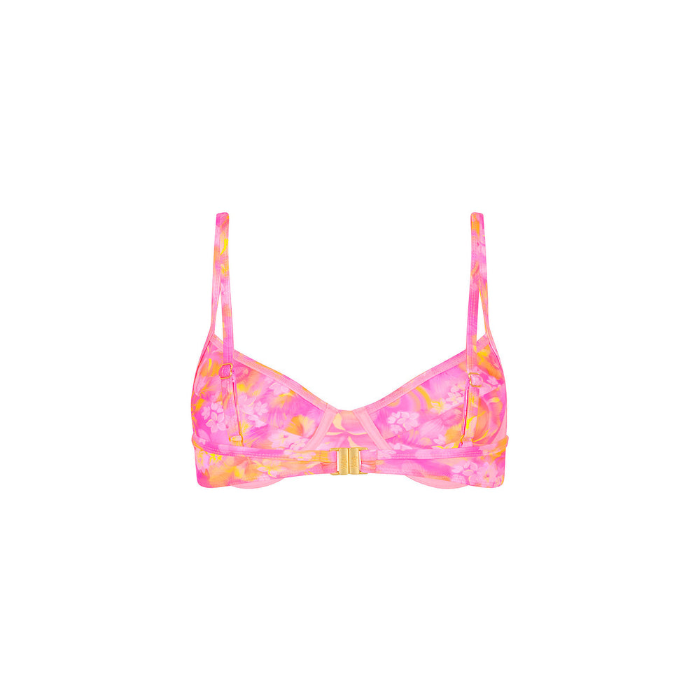 Ditzy Underwire Bra Bikini Top - Petal Pop