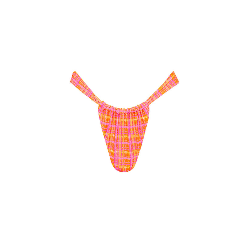 Ruched Thong Bikini Bottom - Strawberry Milkshake –KulaniKinisCanada