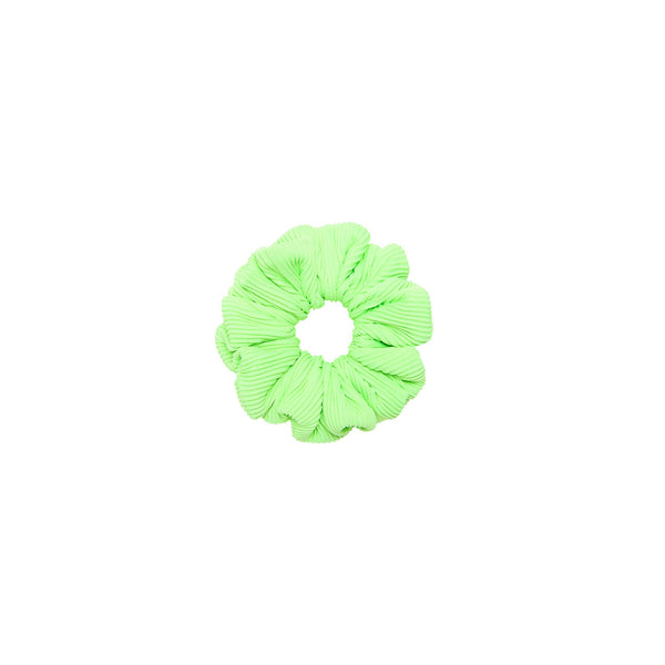 Scrunchie Hair Tie - Luau Lime Ribbed