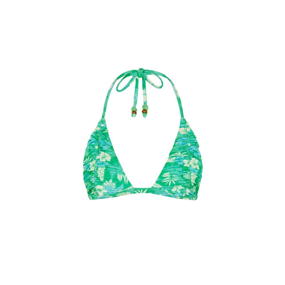 Gathered Stitch Bralette Bikini Top - Barefoot Breeze