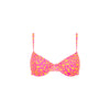 Ditzy Underwire Bra Bikini Top - Berry Blush