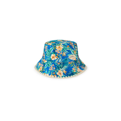 Crochet Trim Bucket Hat - Tropez Tides