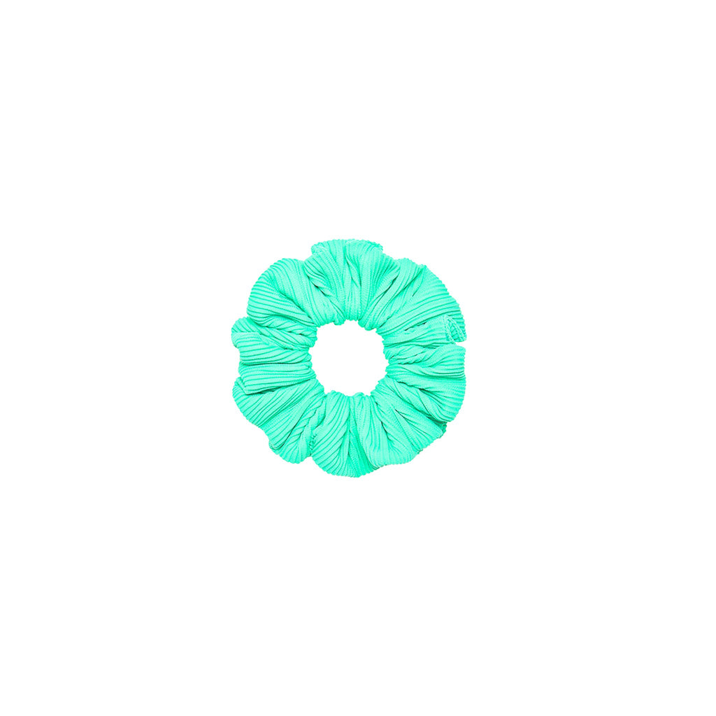 Scrunchie Hair Tie - Turquoise Mint Ribbed