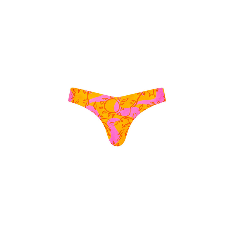 Cheeky V Bikini Bottom - Sangria Swirl