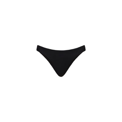 Minimal Full Coverage Bikini Bottom - Pitch Black