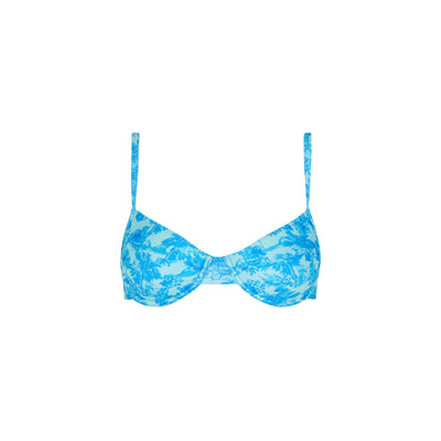 Ditzy Underwire Bra Bikini Top - Ocean Paradise