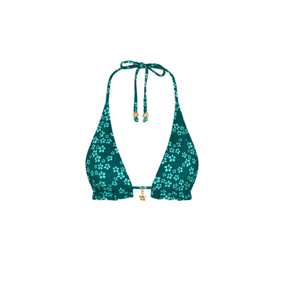 Frill Halter Bralette Bikini Top - Moonkiss