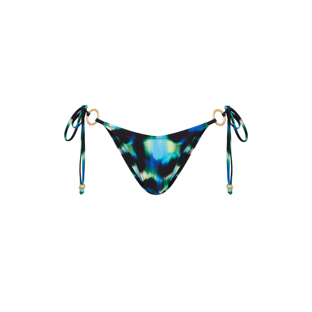 Ring Cheeky Tie Bikini Bottom - Ocean Mischief