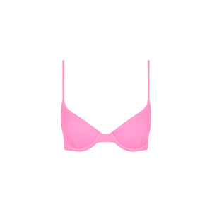 Schmal geschnittenes Bügel-Bikini-Oberteil – Zuckerwatte