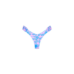 Lettuce Edge Scrunch Thong Bikini Bottom - Paloma