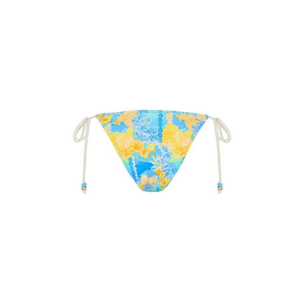 Cheeky Bikinihose mit tiefem Bund - Limoncello Lagoon