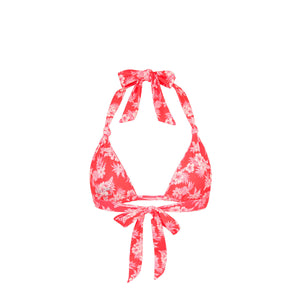 Soft Knot Halter Bikini Top - Island Punch