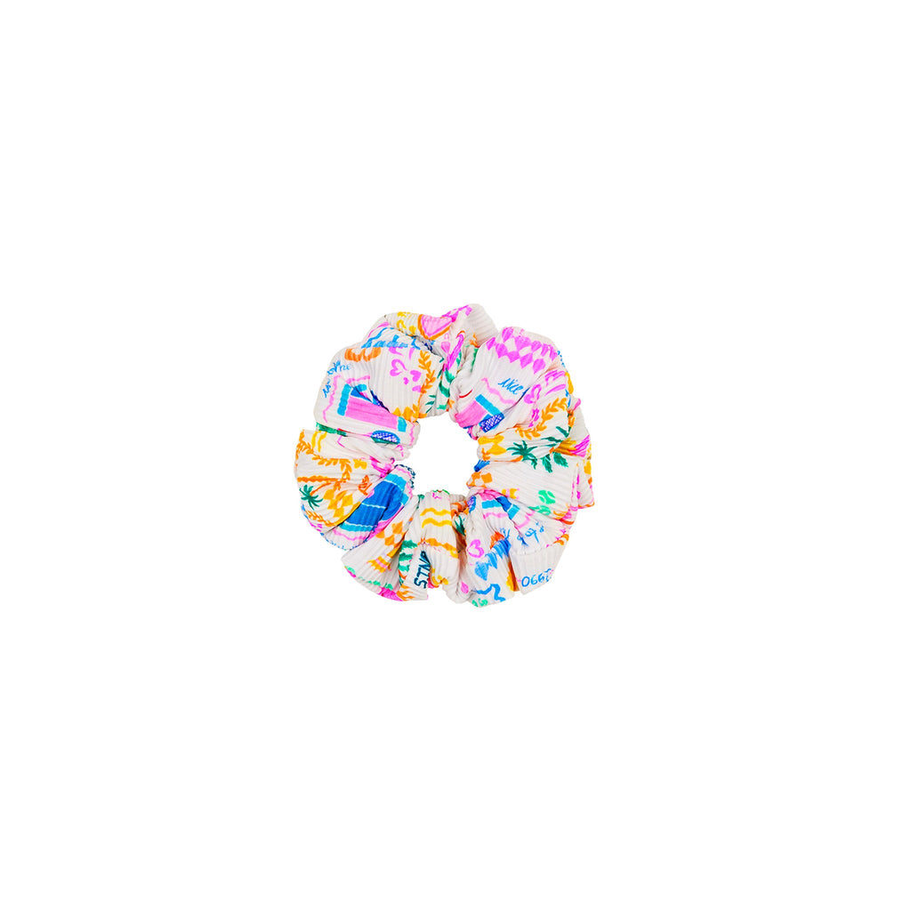 Scrunchie Hair Tie - Coconut Club
