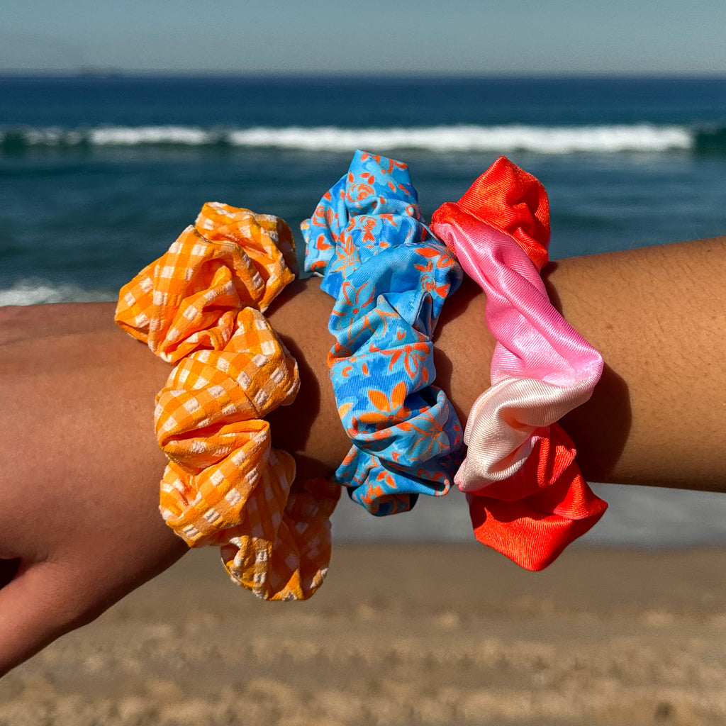 Scrunchie Hair Tie Trio Pack - Summer Fizz