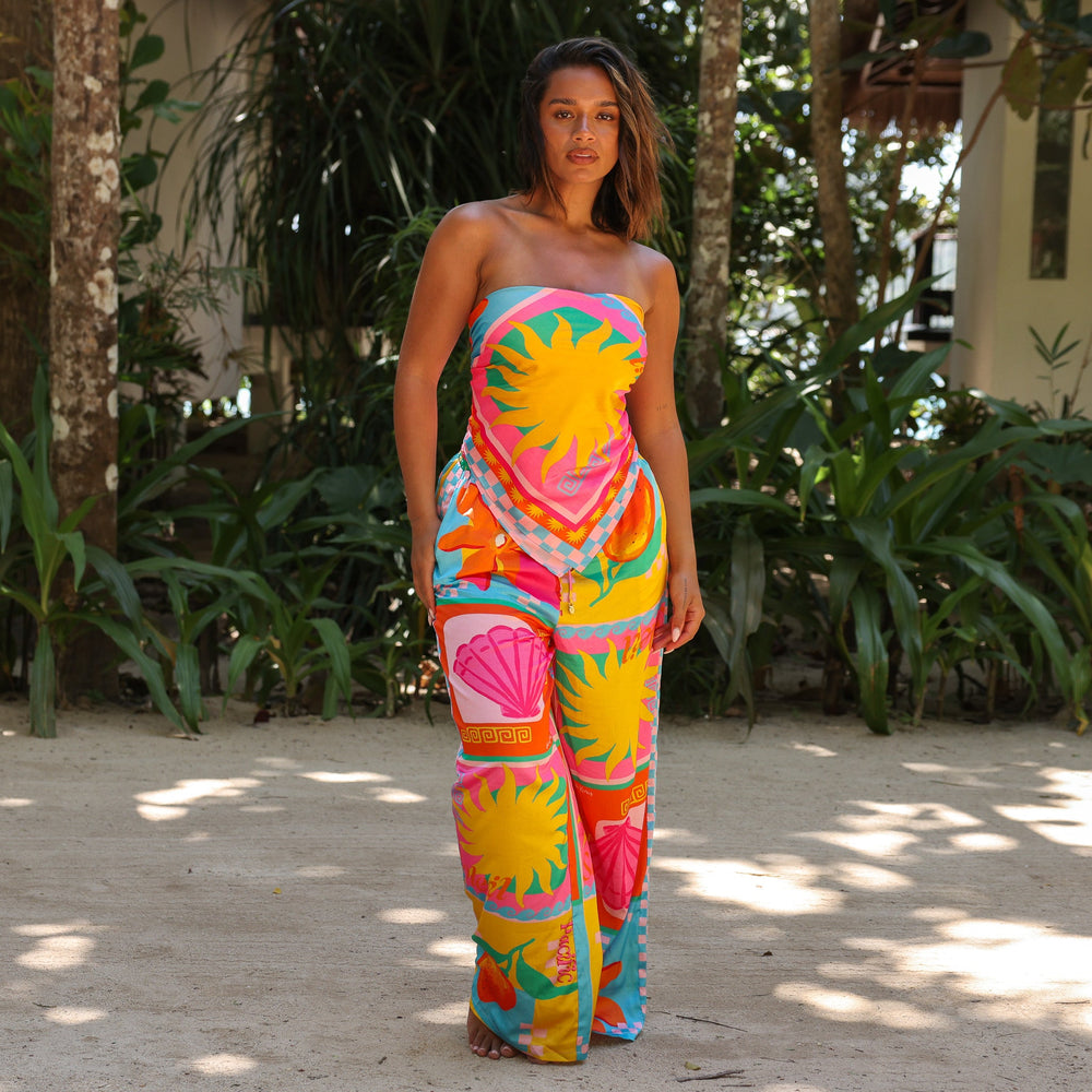 Summer Bandana Scarf Top - Sunkissed Coast