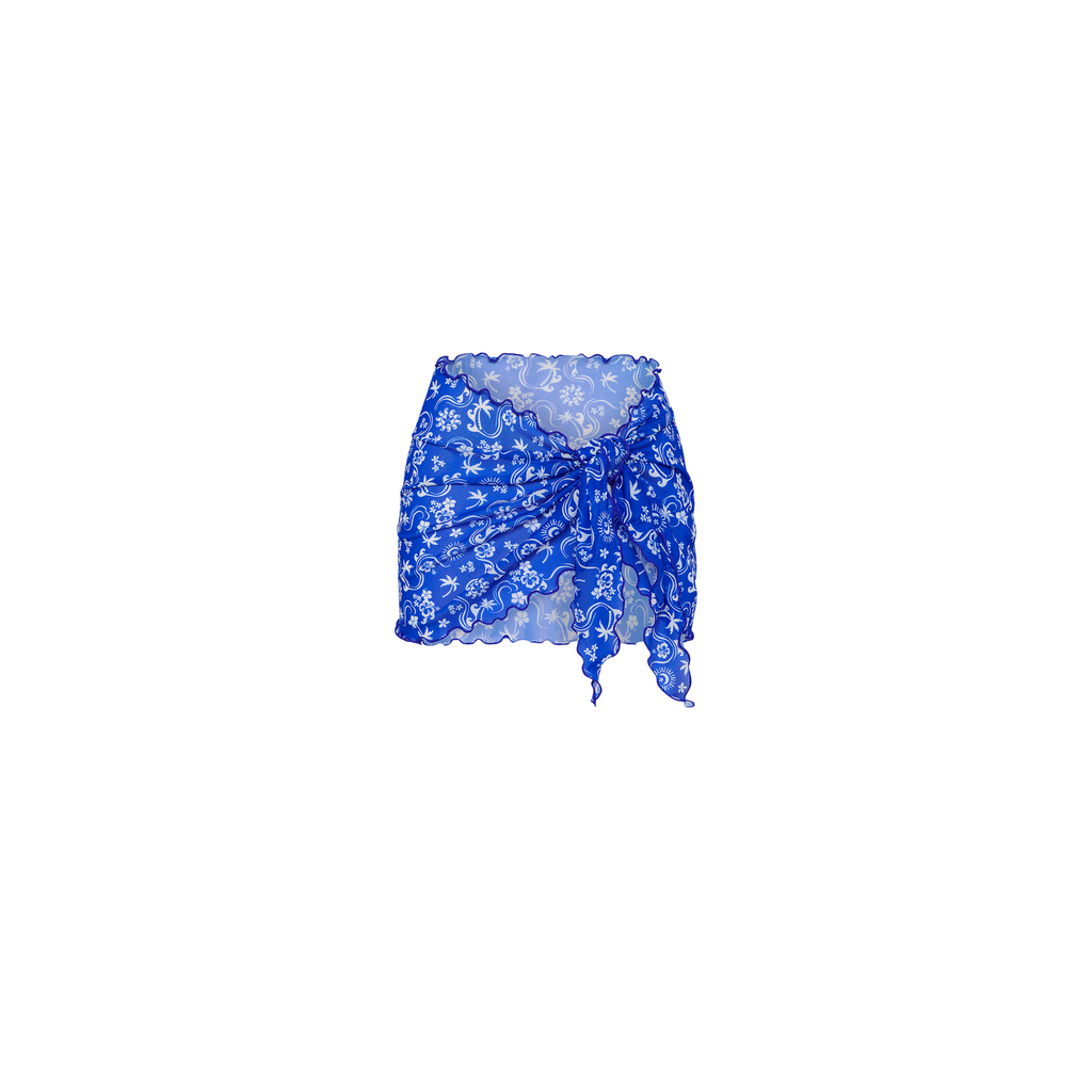 Mini Mesh Polyester Stretch Sarong - Surfside
