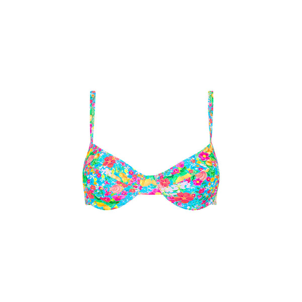 Ditzy Underwire Bra Bikini Top - Mermaid Garden