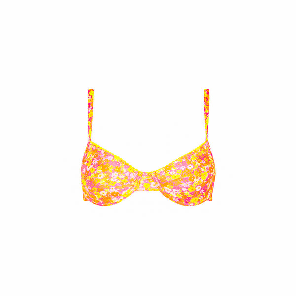 Ditzy Underwire Bra Bikini Top - Mimosa Meadows