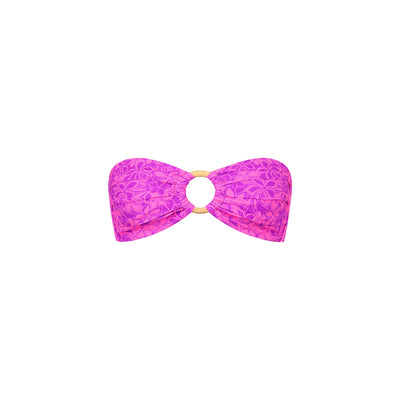 Strapless Bandeau Bikini Top - Bubble Berry
