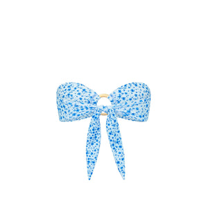 Trägerloses Bandeau-Bikini-Oberteil – Traumblume