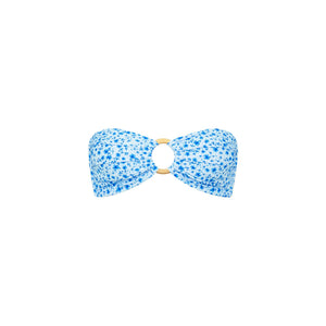 Trägerloses Bandeau-Bikini-Oberteil – Traumblume